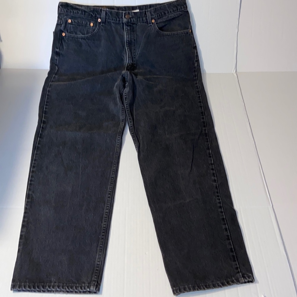 Vintage Levi’s 550 Men’s Size W 40 L 32 Black Denim Jeans - Picture 1 of 13